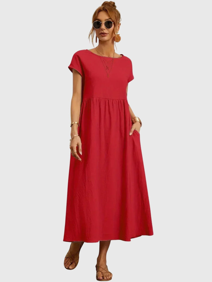Giselle | Women’s Casual Pocket Dress with Relaxed Silhouette