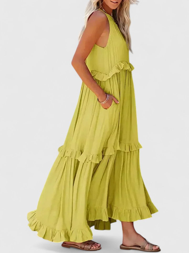 Women’s Elegant Dress with Ruffle Details