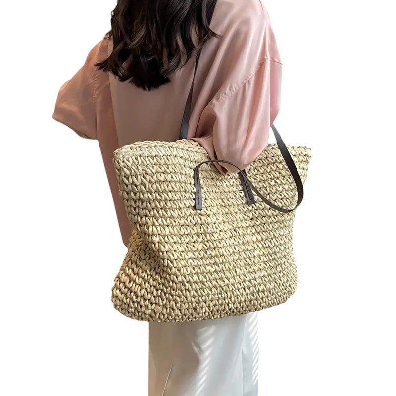 Olivia | Women’s Woven Tote with Durable Straps