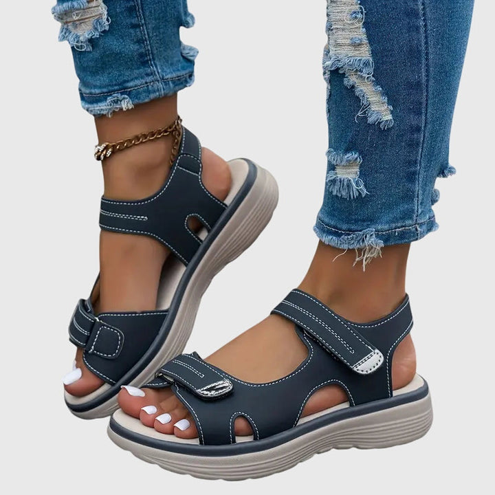 Women's Orthopedic Walking Sandals with Arch Support – Comfortable Sporty Platform Sandals