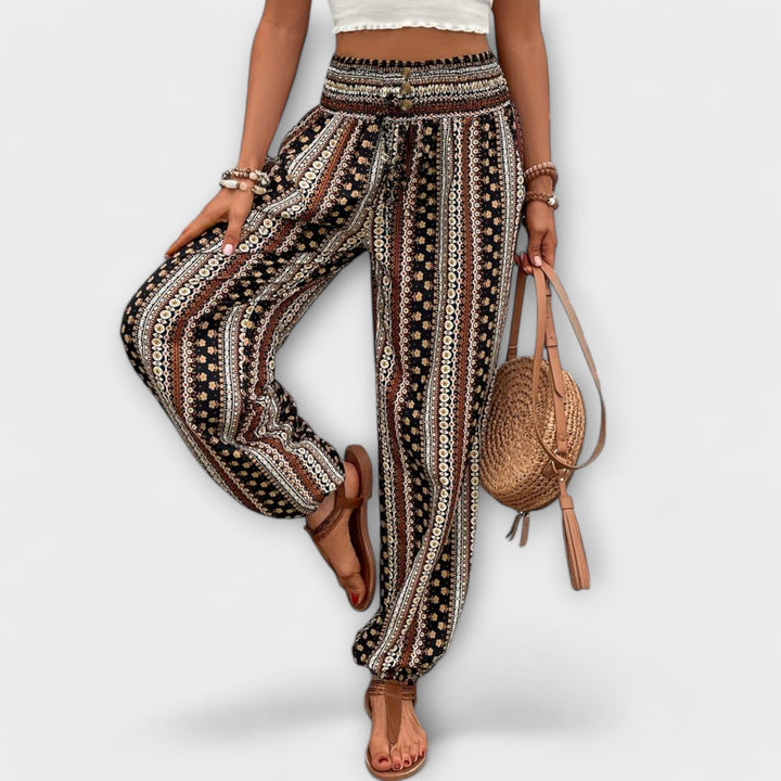 Women’s Pants with Ethnic Graphic