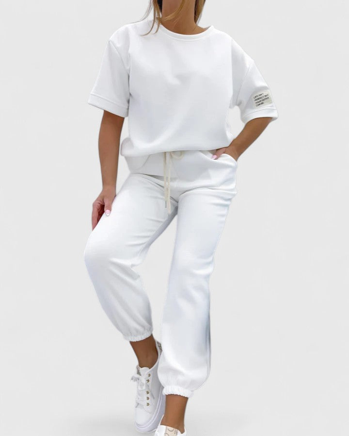 Gloria | Women’s Comfortable Set with Half-Moon Sleeve Top