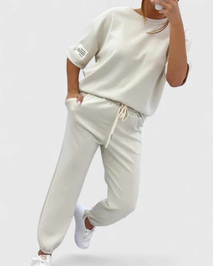 Gloria | Women’s Comfortable Set with Half-Moon Sleeve Top