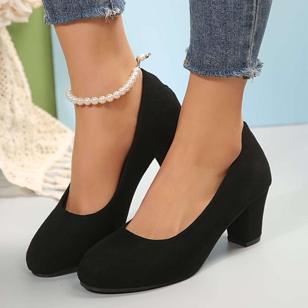 Women’s Orthopedic Heels with Stable Block Support
