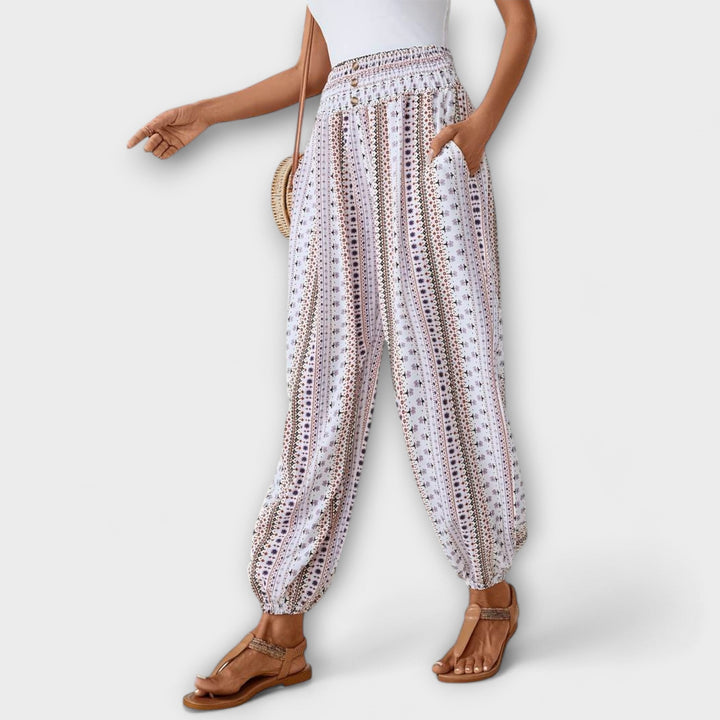 Women’s Pants with Ethnic Graphic
