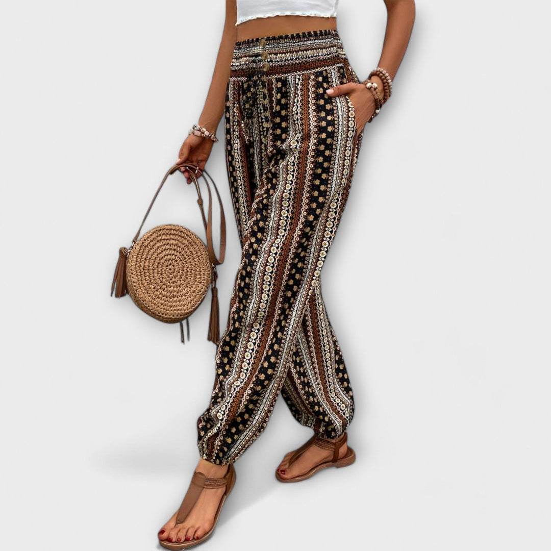 Women’s Pants with Ethnic Graphic