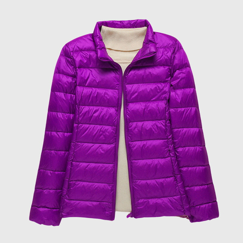 Women’s Ultra-Light Quilted Jacket with Windproof Waterproof