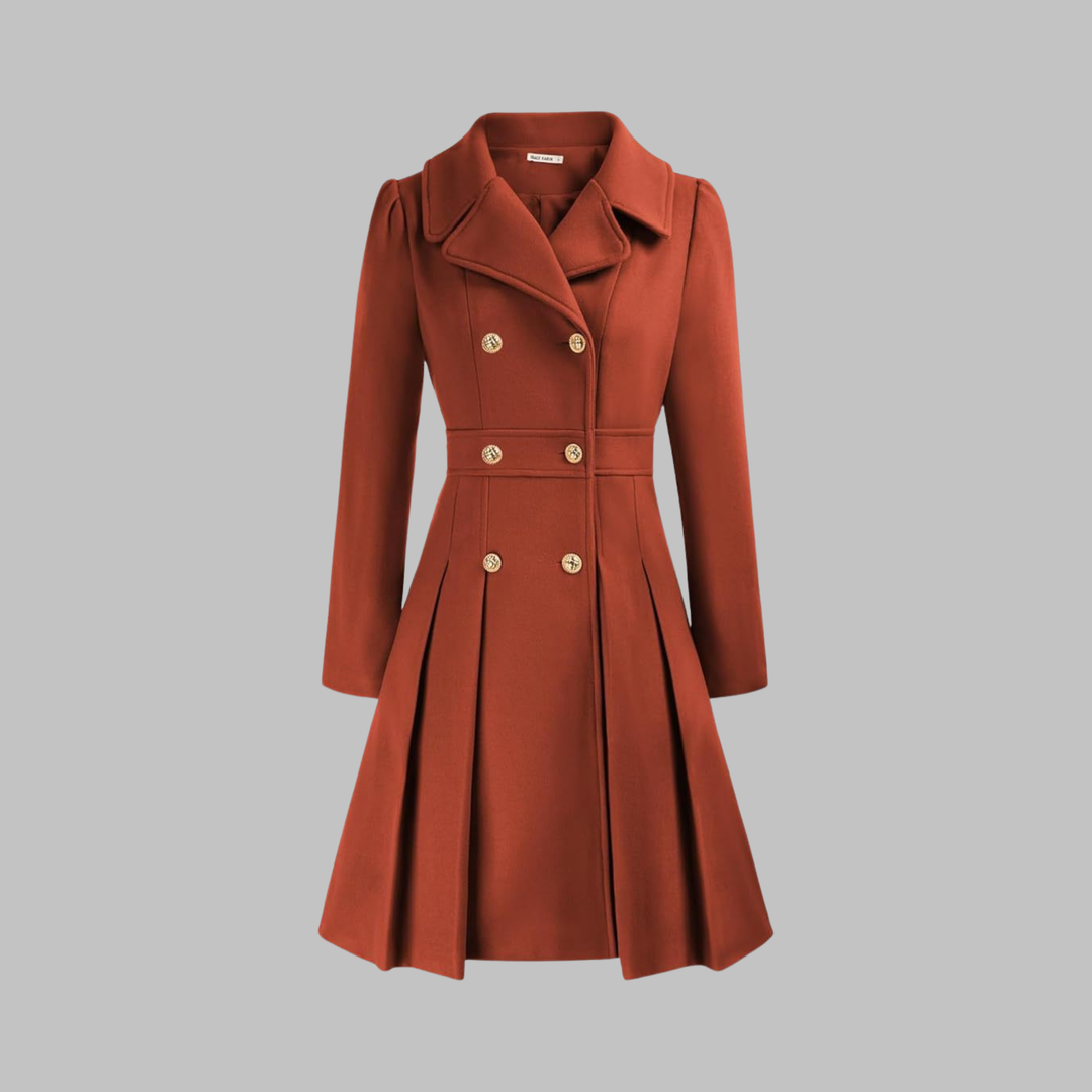 Women’s Double Button Long Sleeve Coat