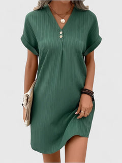 Women’s Draped Dress with Relaxed Fit