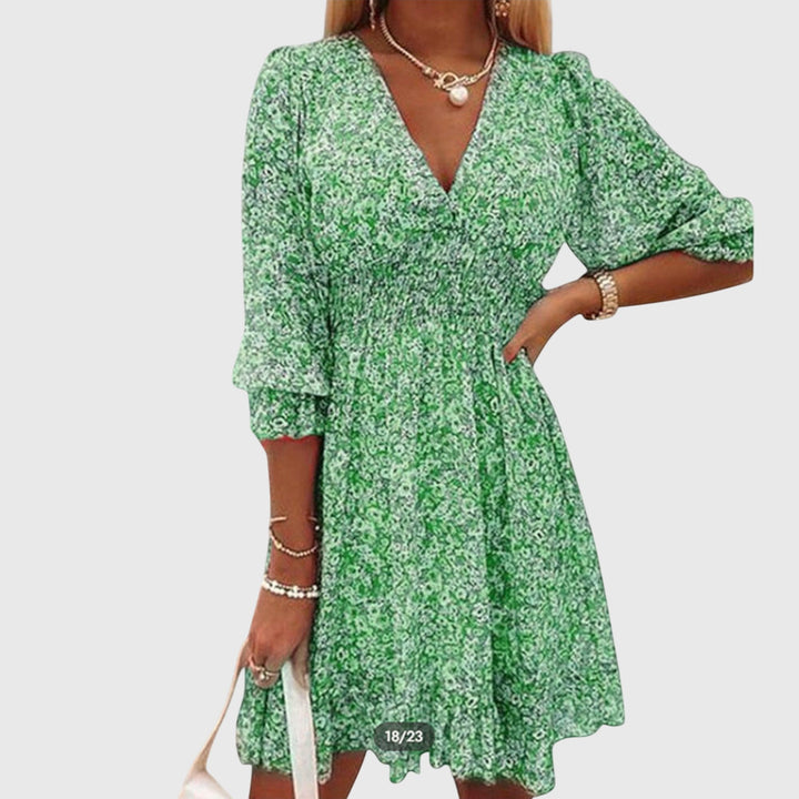 Women’s Floral Puff Sleeve Dress