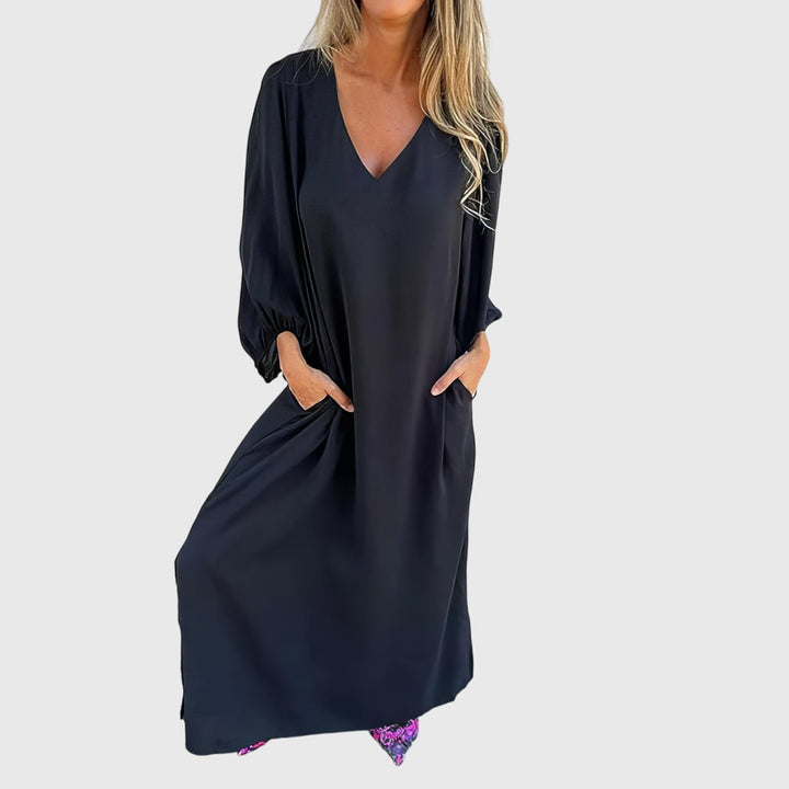 Carol | Women’s Long Boho Dress with Pockets