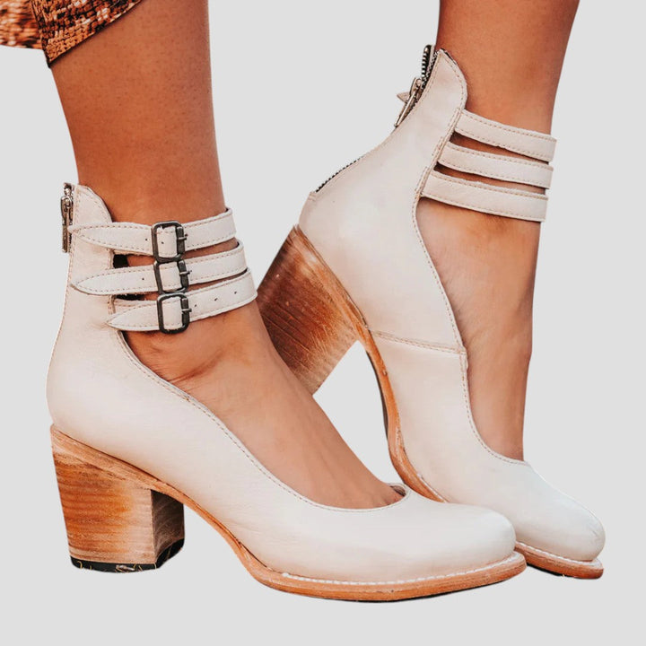Kwani | Women’s Stylish Boots with Double Ankle Straps
