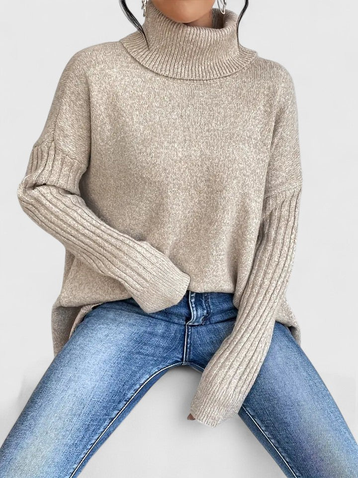 Women’s Comfortable Sweater with Turtleneck