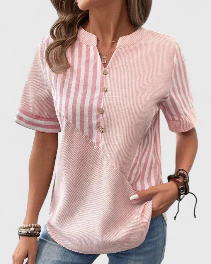 Women’s Sophisticated Blouse with Stripes