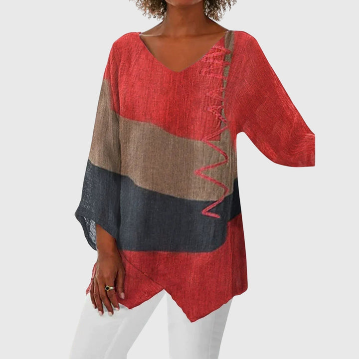 Nena |  Women’s Flattering Top with Unique Print
