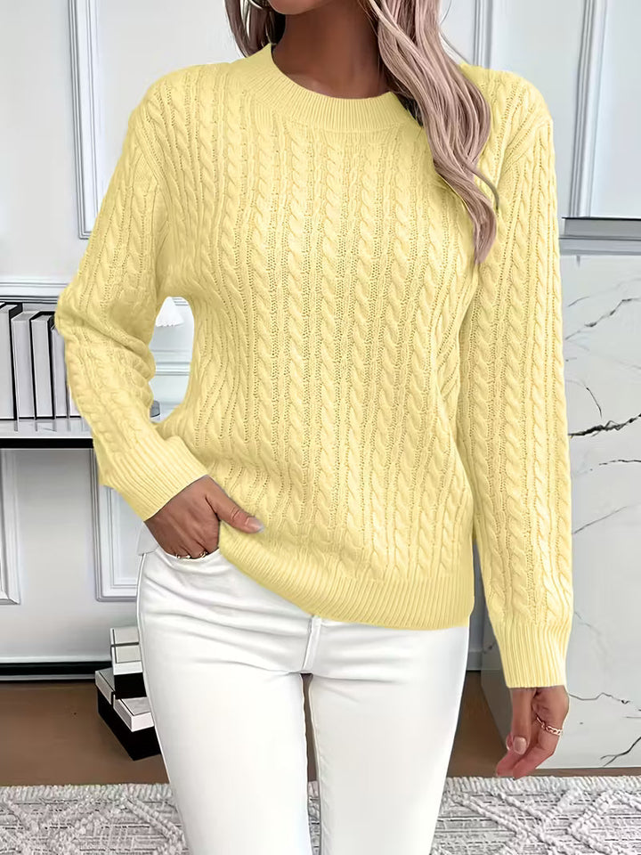 Women’s Cable Knit Sweater with All-Day Comfort