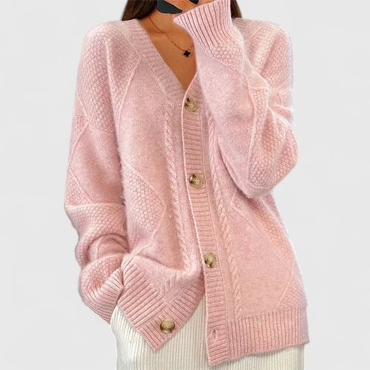 Women’s Comfortable Cardigan with V-Neck