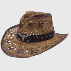 Aurelin | Women’s Wide-Brim Cowboy Hat with Decorative Band