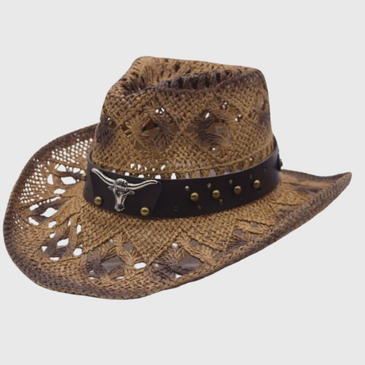 Aurelin | Women’s Wide-Brim Cowboy Hat with Decorative Band