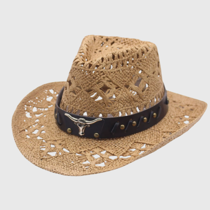 Aurelin | Women’s Wide-Brim Cowboy Hat with Decorative Band