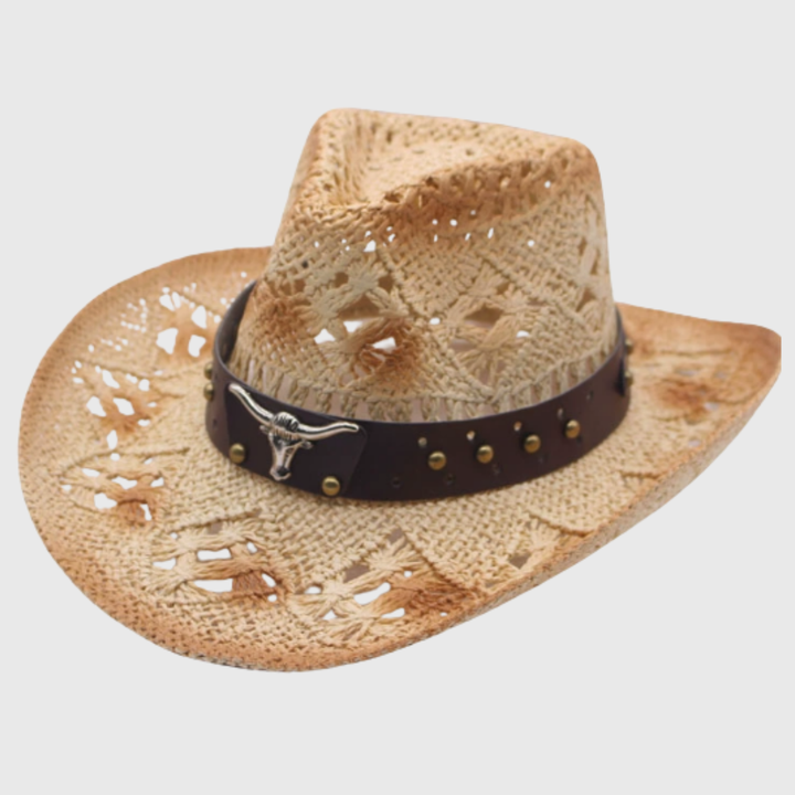 Aurelin | Women’s Wide-Brim Cowboy Hat with Decorative Band