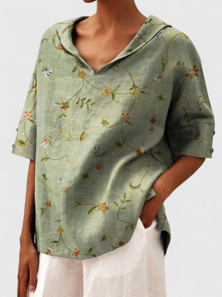 Women’s Elegant Top with Floral Print