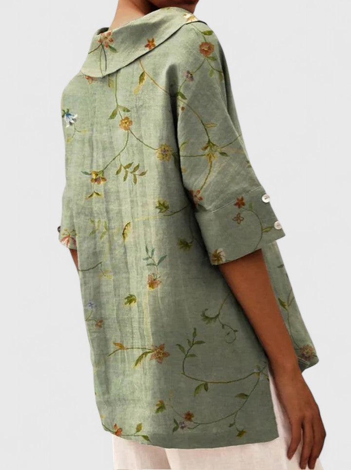 Women’s Elegant Top with Floral Print