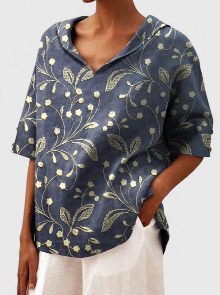 Women’s Elegant Top with Floral Print