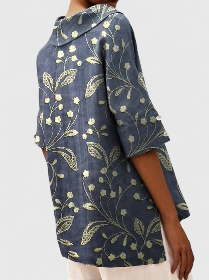 Women’s Elegant Top with Floral Print