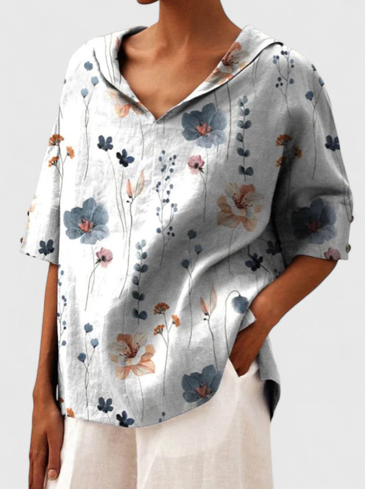 Women’s Elegant Top with Floral Print