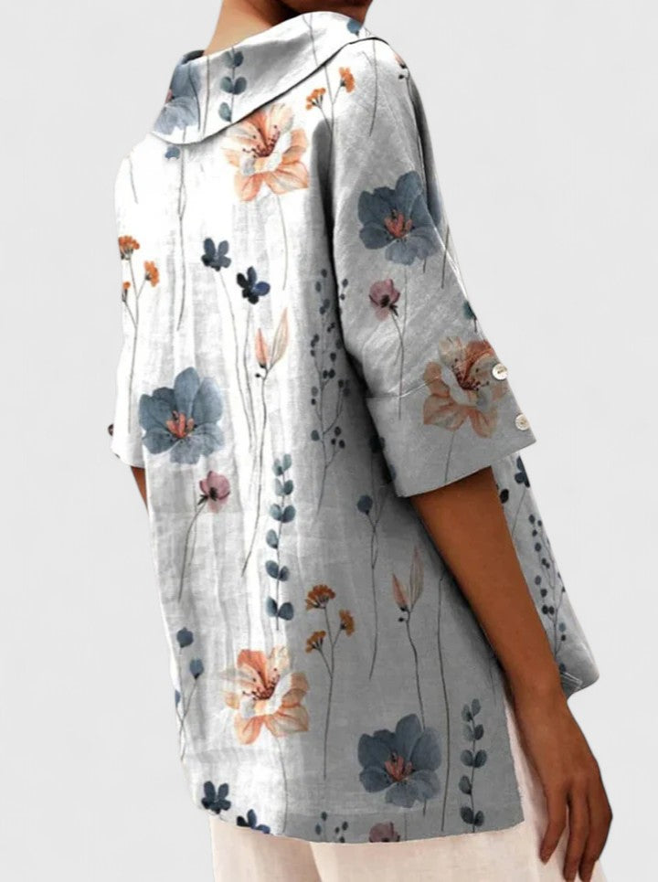 Women’s Elegant Top with Floral Print