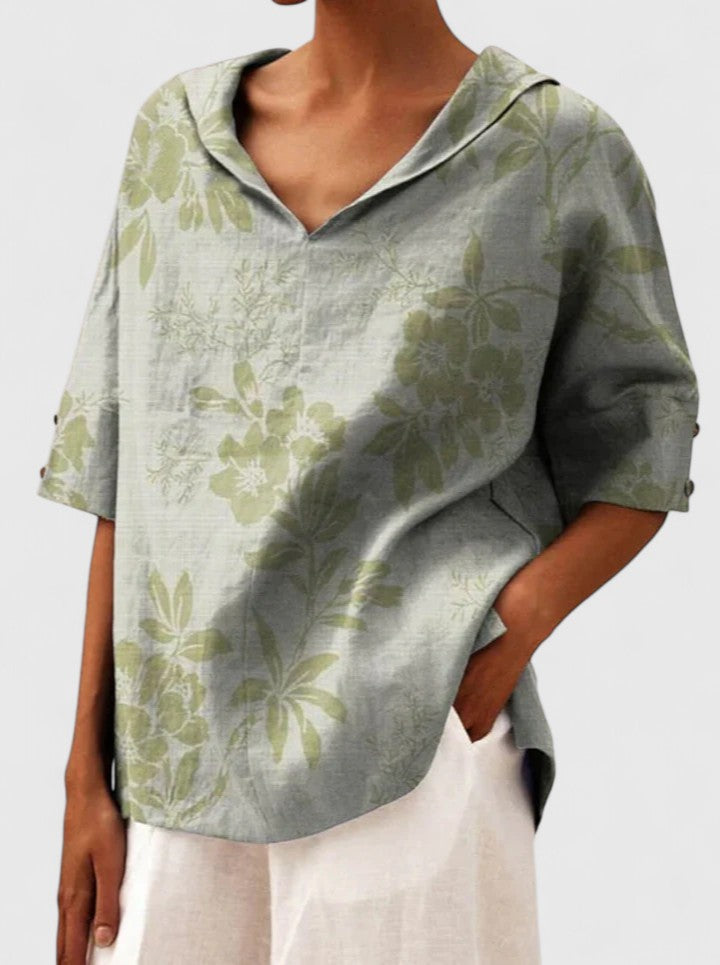 Women’s Elegant Top with Floral Print
