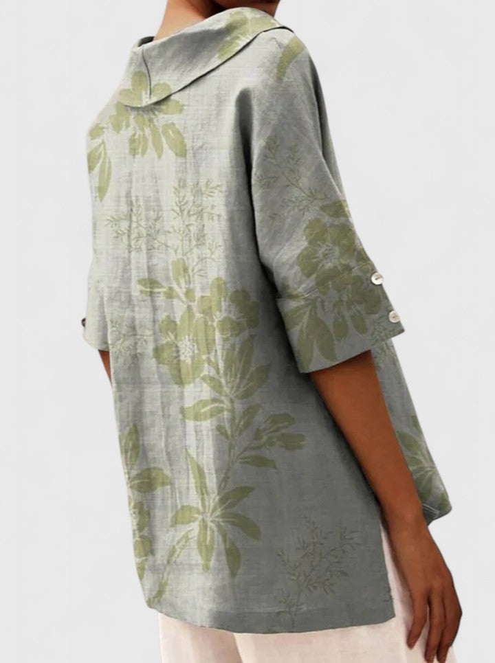 Women’s Elegant Top with Floral Print