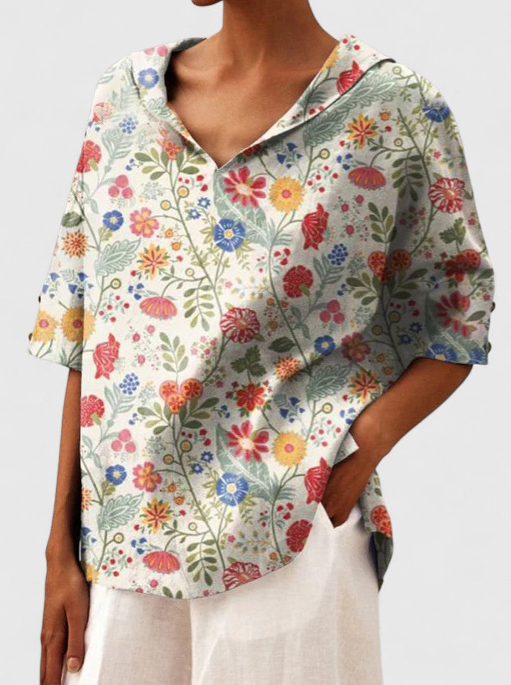 Women’s Elegant Top with Floral Print