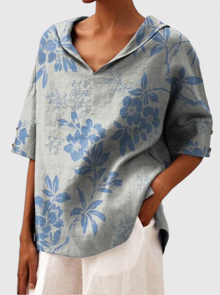 Women’s Elegant Top with Floral Print