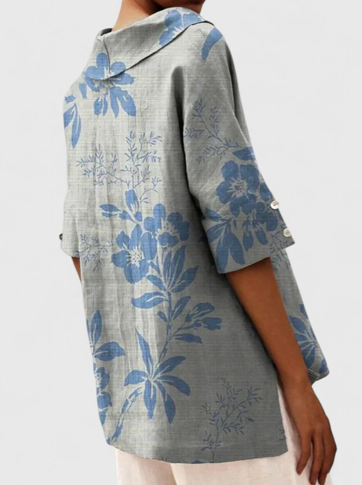 Women’s Elegant Top with Floral Print