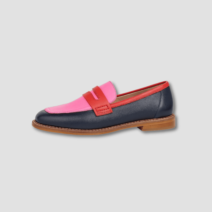 Women’s Playful Loafers with Color-Block Finish