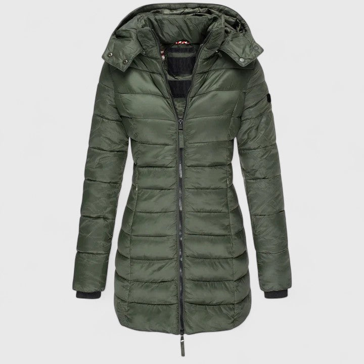 Lewis | Women’s Slim Fit Coat with Detachable Hood