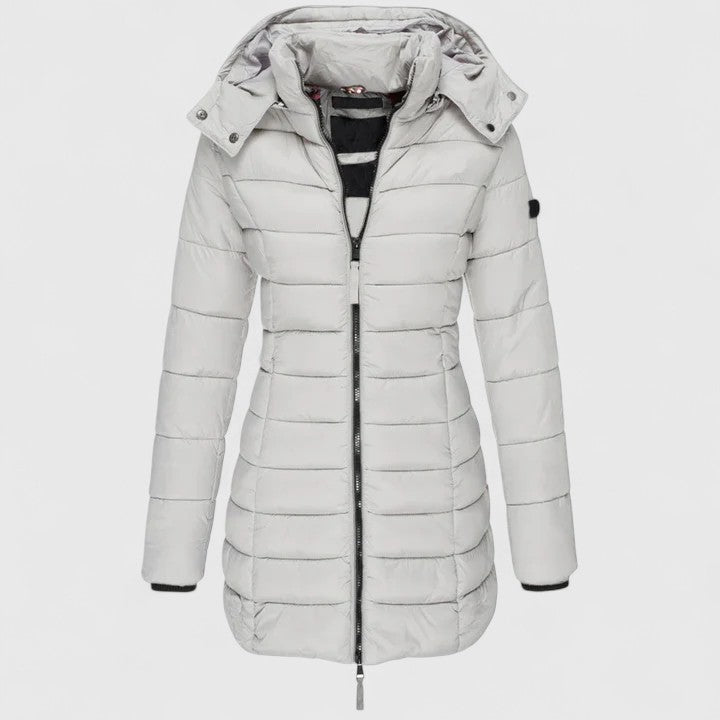 Lewis | Women’s Slim Fit Coat with Detachable Hood