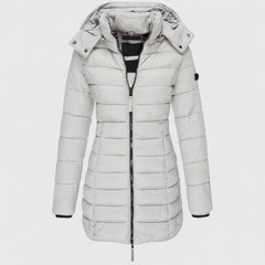 Lewis | Women’s Slim Fit Coat with Detachable Hood