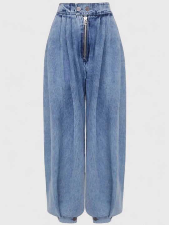Ariselisse | Women’s Jeans with Elastic Pleated Details
