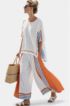Vivanya | Women’s Elegant Set with Striped Detailing
