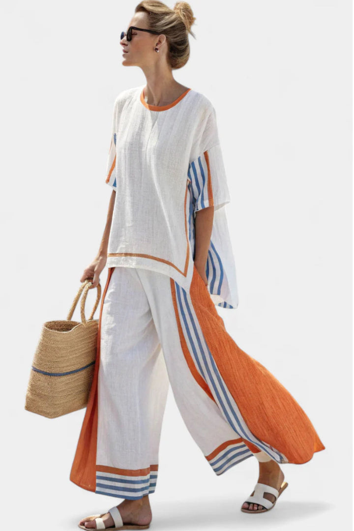 Vivanya | Women’s Elegant Set with Striped Detailing