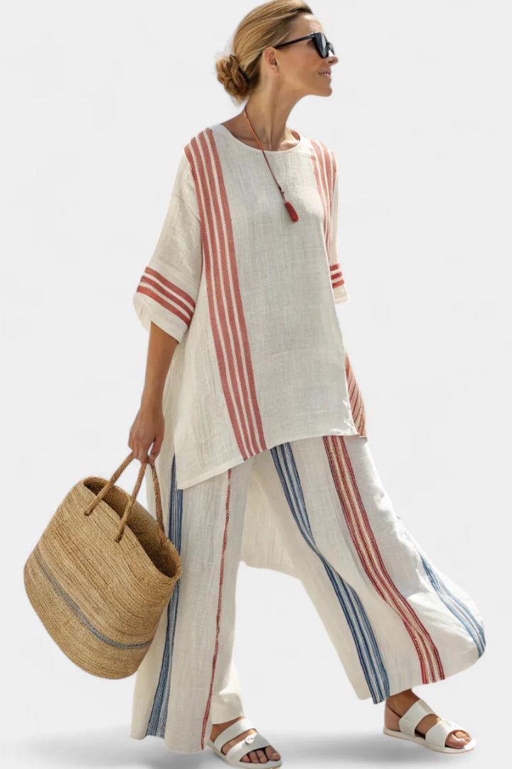Vivanya | Women’s Elegant Set with Striped Detailing