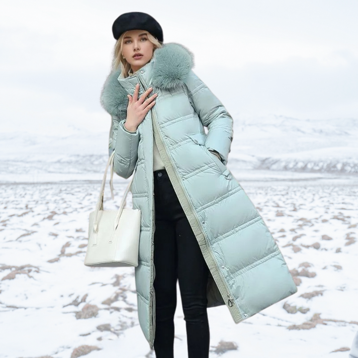 Women’s Winter Parka with Hood Trim
