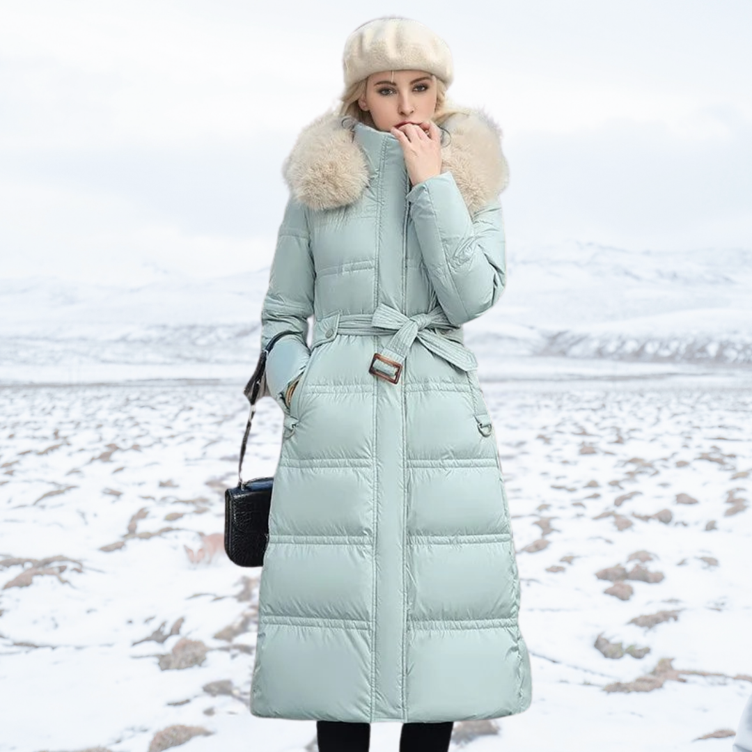 Women’s Winter Parka with Hood Trim