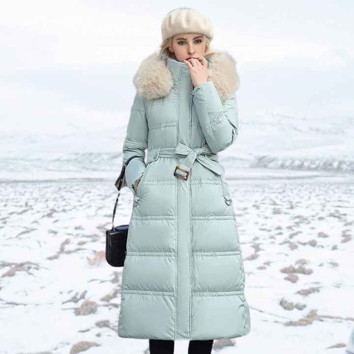 Women’s Winter Parka with Hood Trim