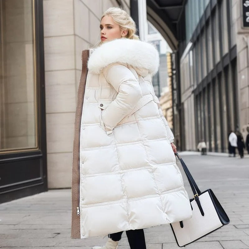 Women’s Winter Parka with Hood Trim