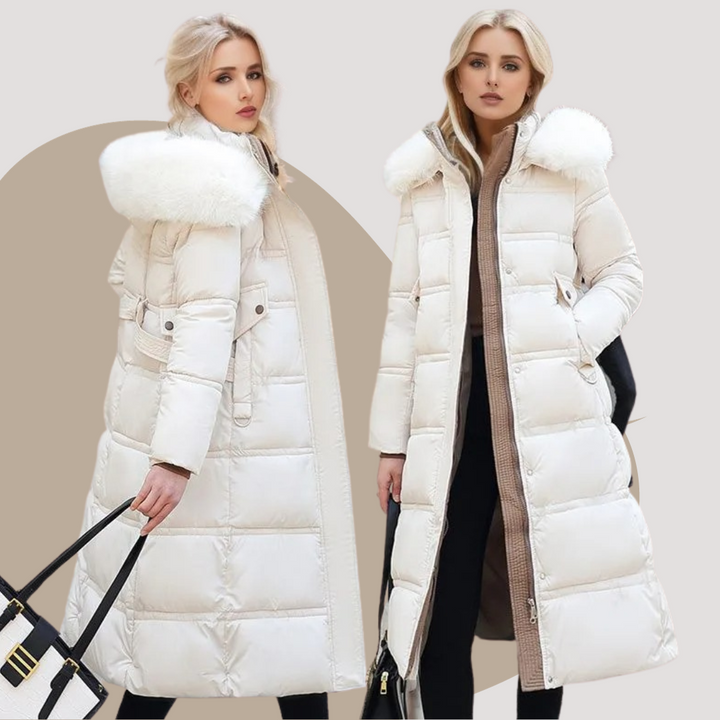Women’s Winter Parka with Hood Trim