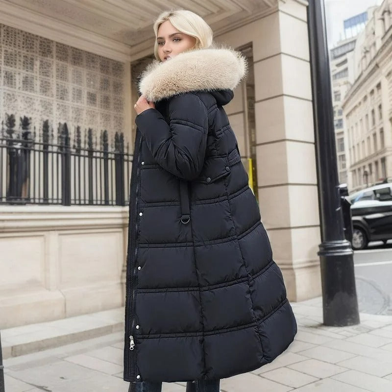 Women’s Winter Parka with Hood Trim